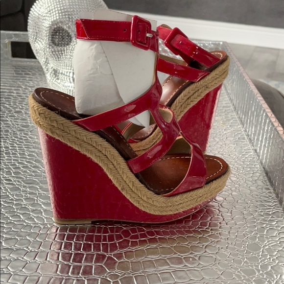 CHRISTIAN LOUBOUTINPatent Leather Espadrilles 36